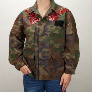 Oversized Military Jacket Custom Embroidery